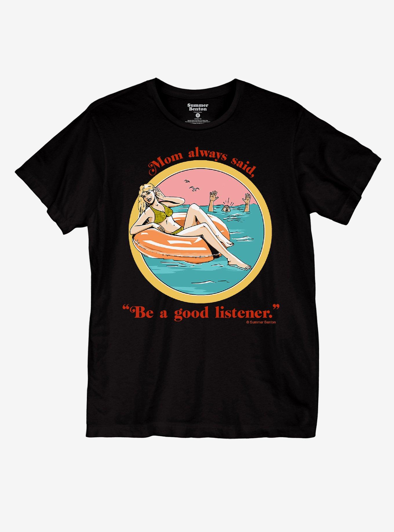Mom Always Said T-Shirt By Summer Benton, BLACK, hi-res