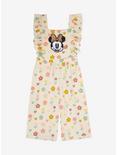 Disney Minnie Mouse Floral Toddler Ruffle Romper - BoxLunch Exclusive, OATMEAL, hi-res