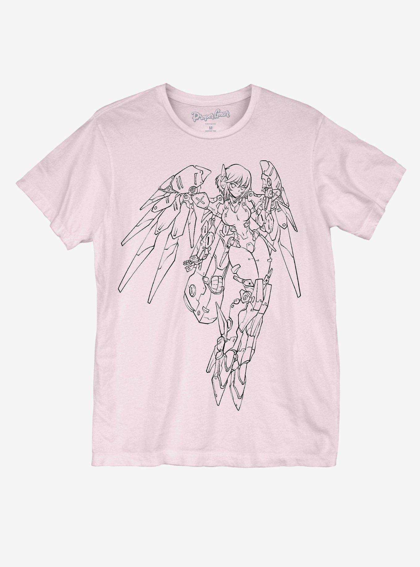 Proper Gnar Mecha T-Shirt, PINK, hi-res