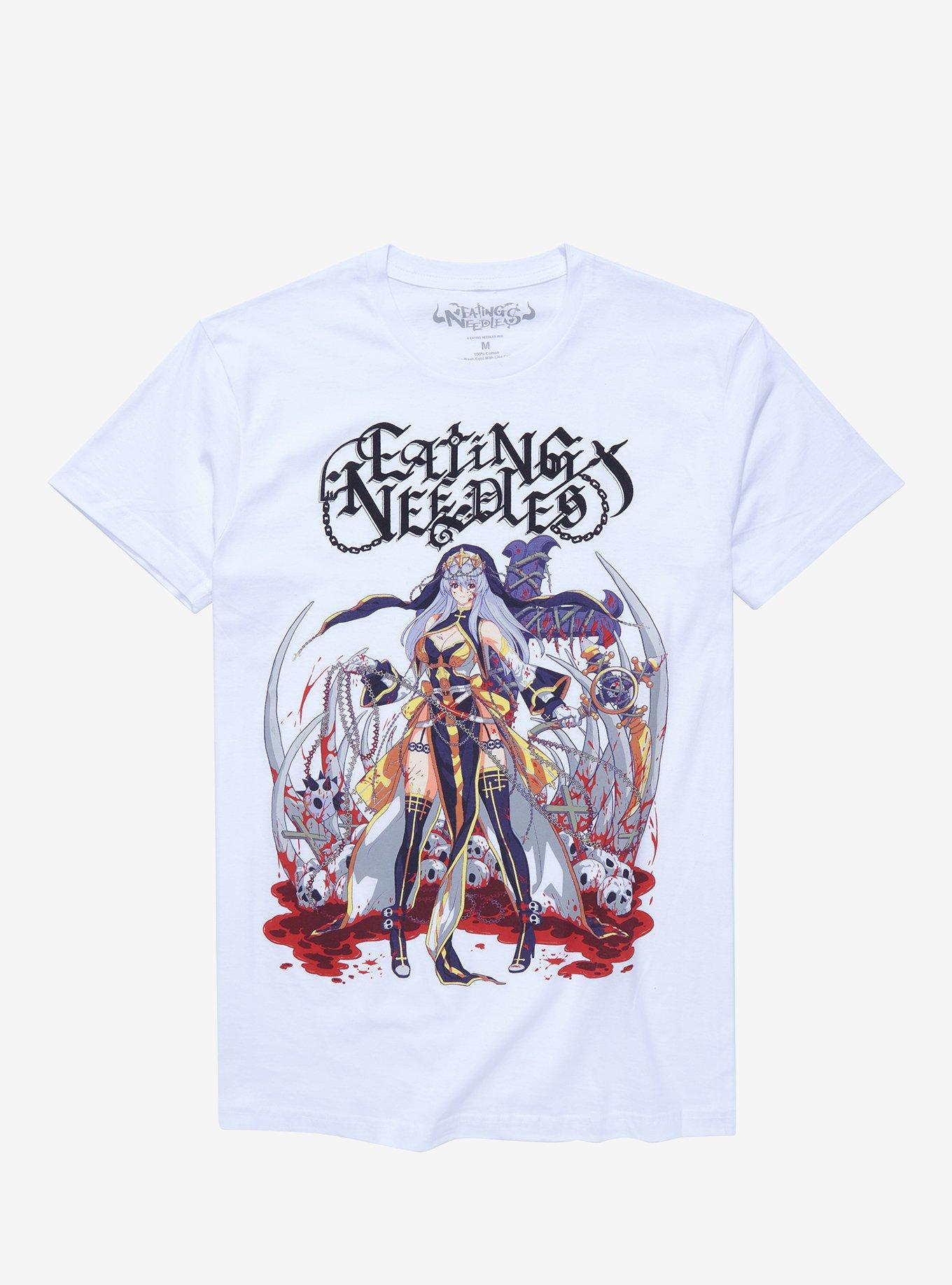 Anime Warrior Battle T-Shirt By Eating Needles, MULTI, hi-res