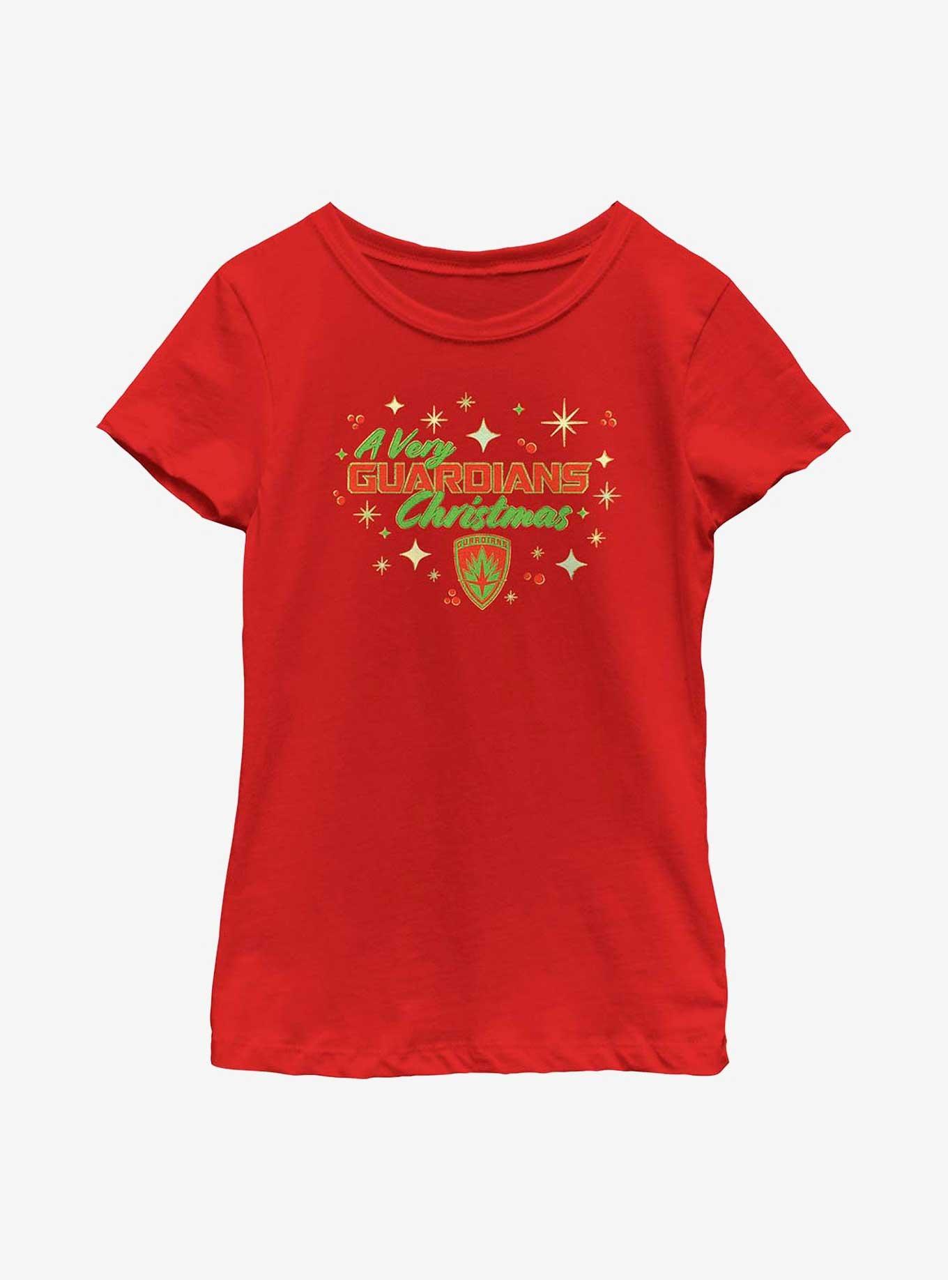 Marvel Guardians of the Galaxy Holiday Special A Very Guardians Christmas Youth Girls T-Shirt