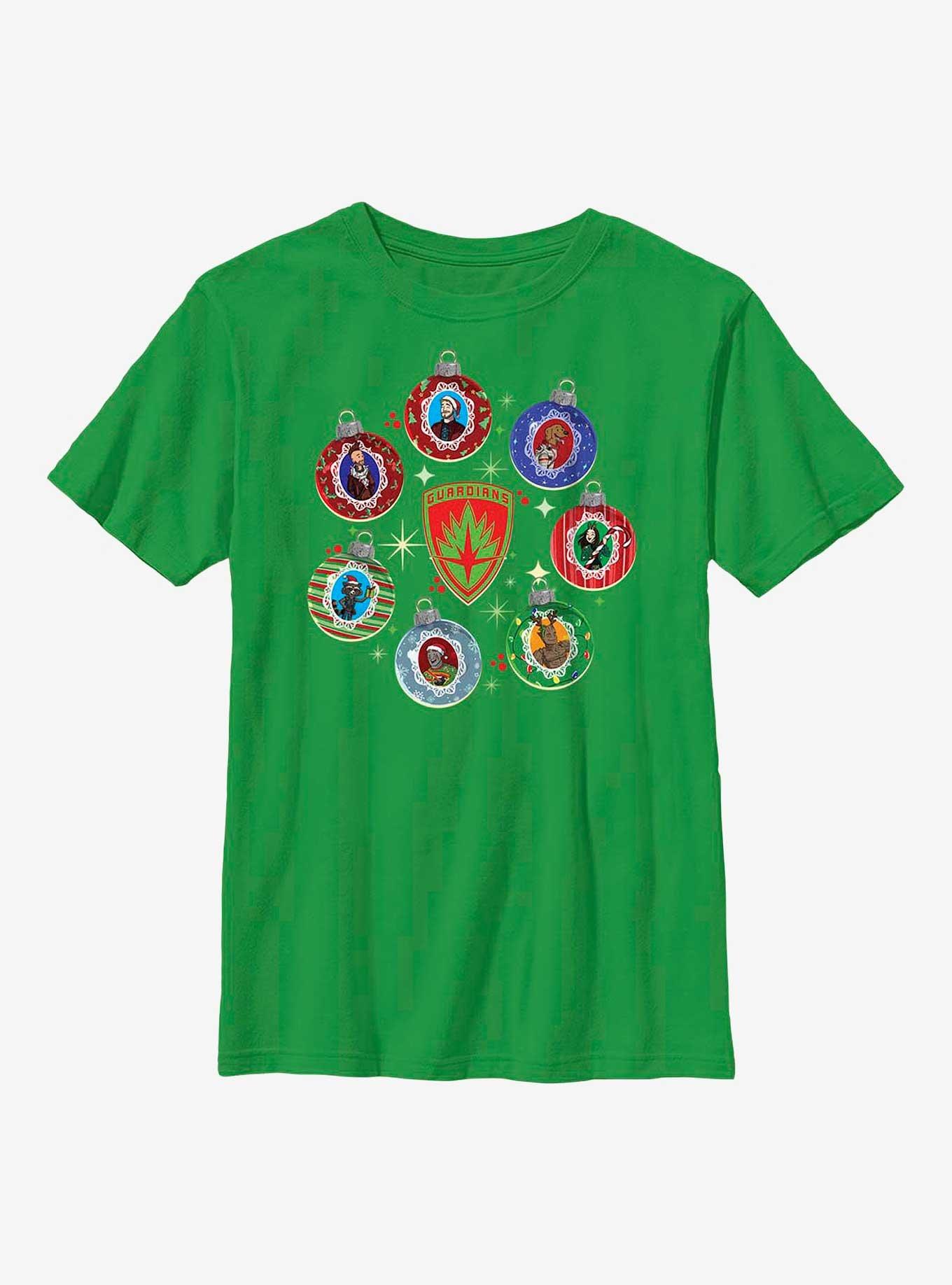 Marvel Guardians of the Galaxy Holiday Special Holiday Ornaments Youth T-Shirt