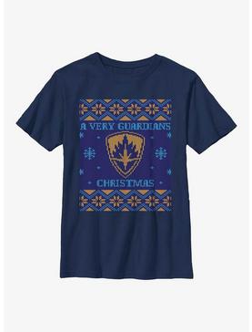 Marvel Guardians of the Galaxy Holiday Special Ugly Christmas Sweater Youth T-Shirt, , hi-res