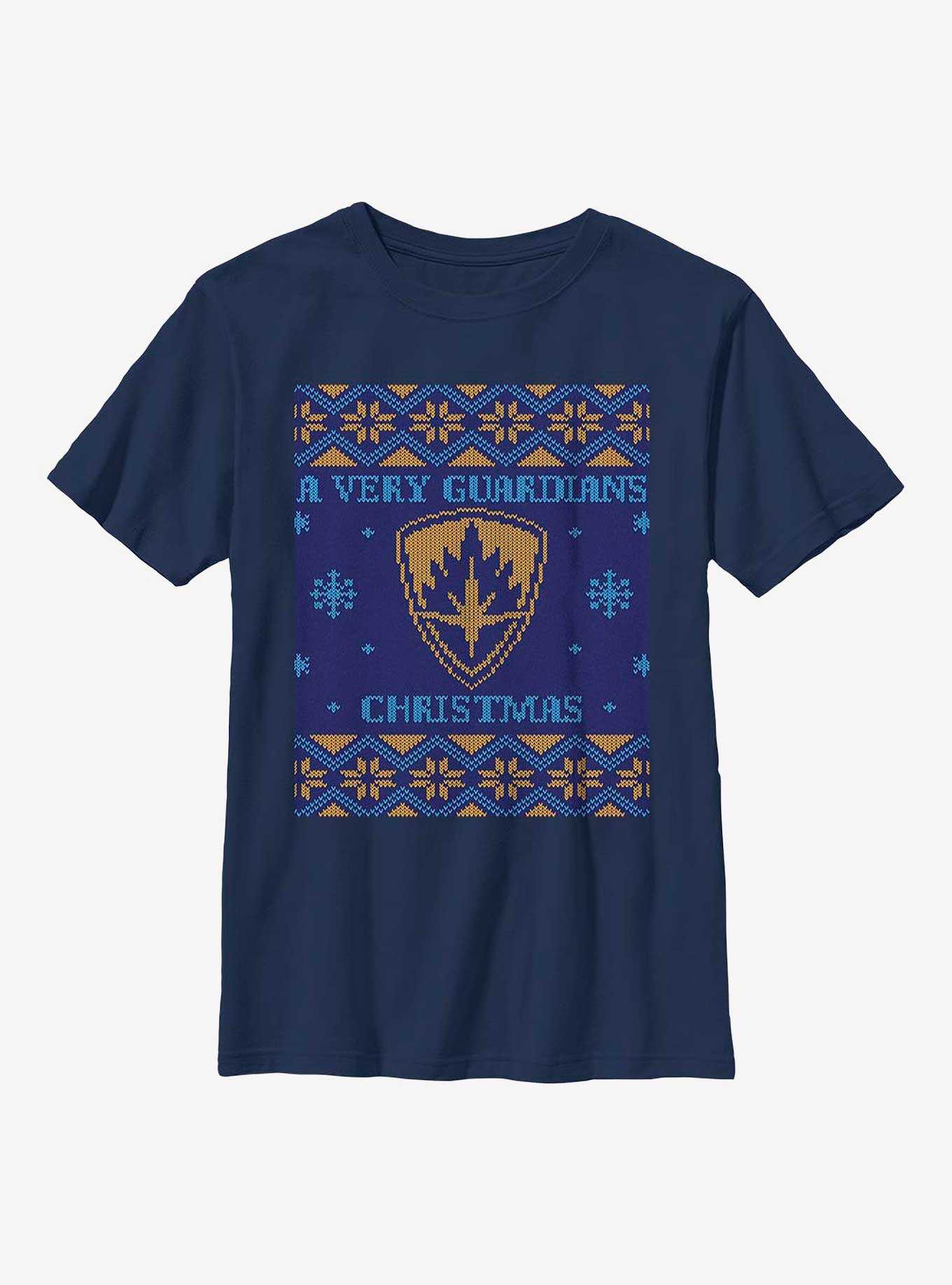 Marvel Guardians of the Galaxy Holiday Special Ugly Christmas Sweater Youth T-Shirt, , hi-res