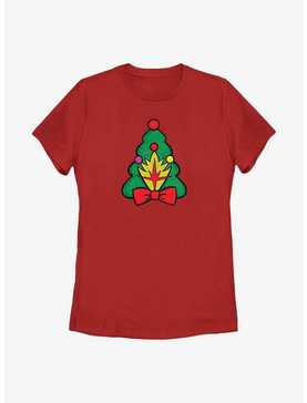 Marvel Guardians of the Galaxy Holiday Special Christmas Tree Badge Womens T-Shirt, , hi-res