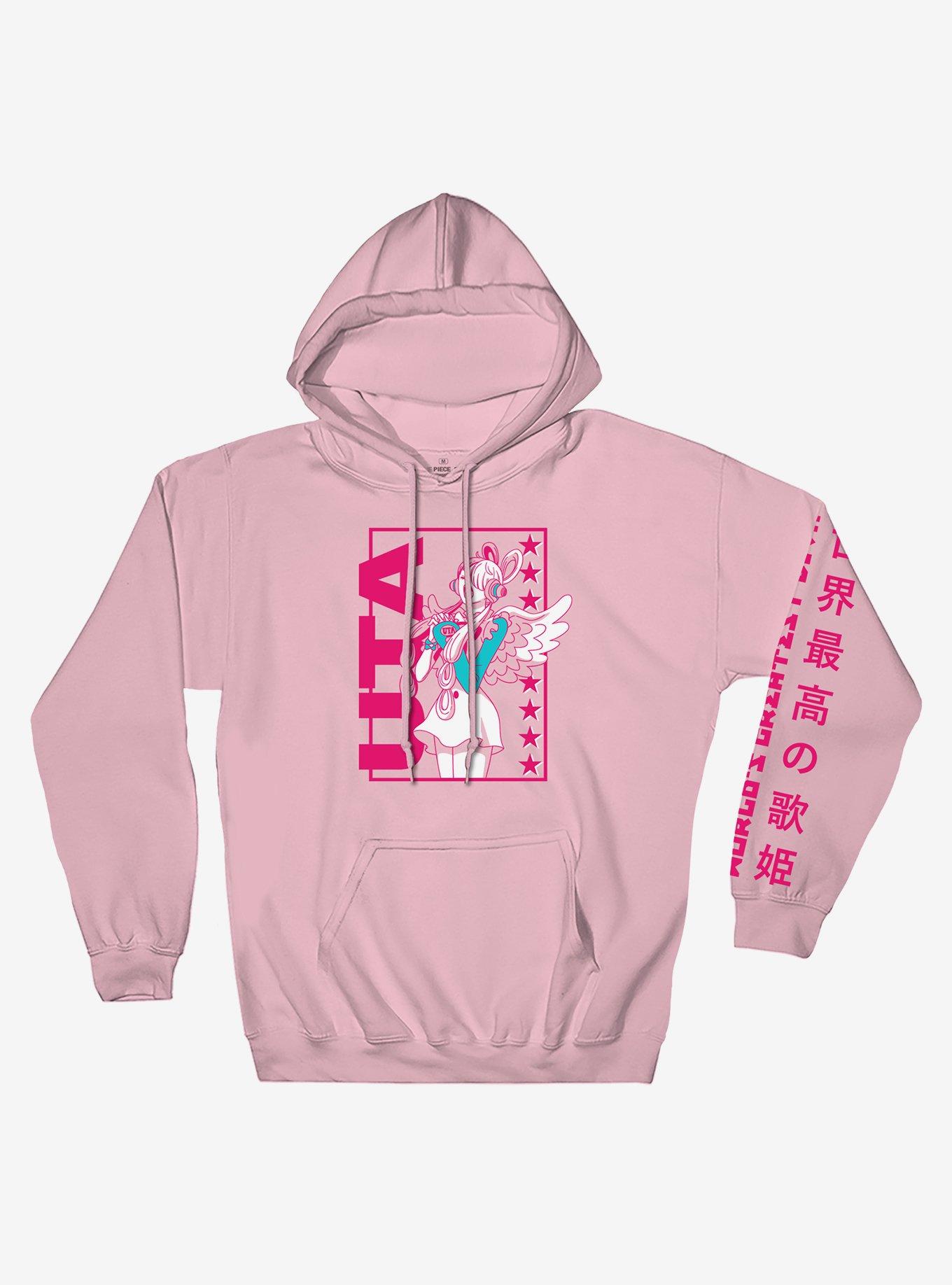 One Piece Film Red Uta Pink Hoodie Hot Topic