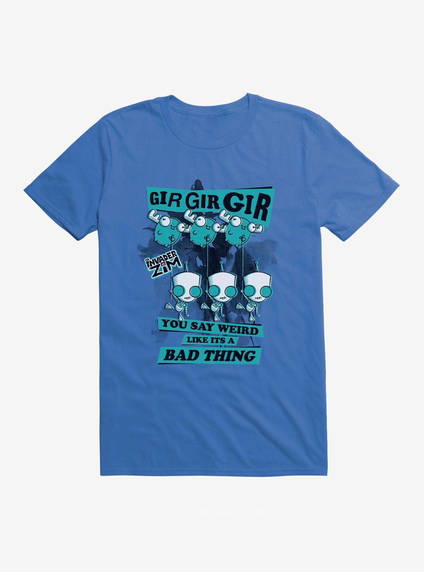 Invader Zim Weird Like It's A Bad Thing T-Shirt, ROYAL BLUE, hi-res