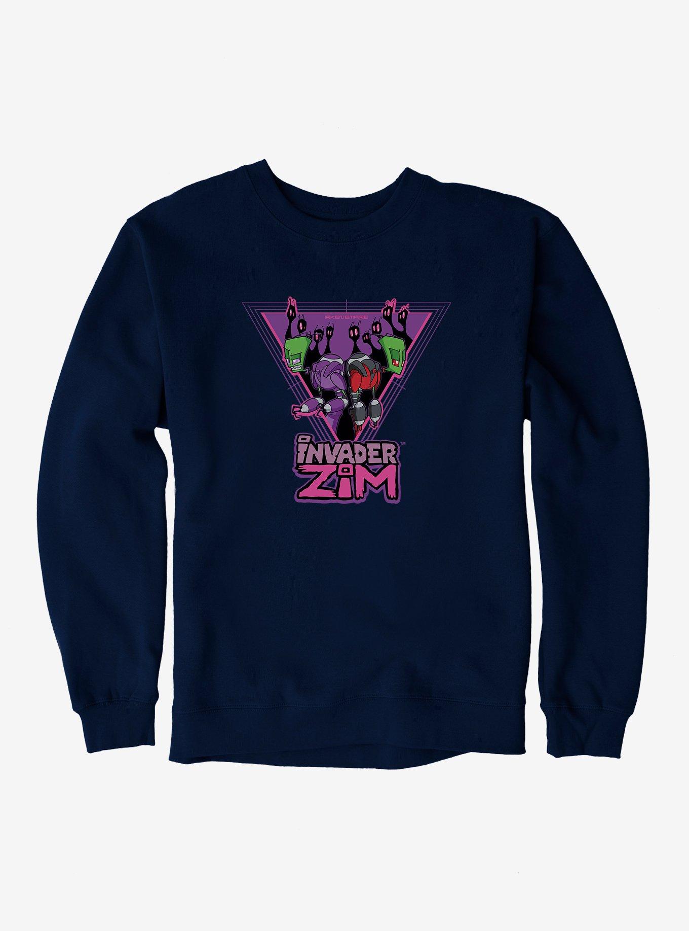 Invader Zim The Almighty Tallest Sweatshirt, NAVY, hi-res