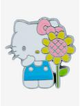 Sanrio Hello Kitty and Flower Enamel Pin - BoxLunch Exclusive , , hi-res