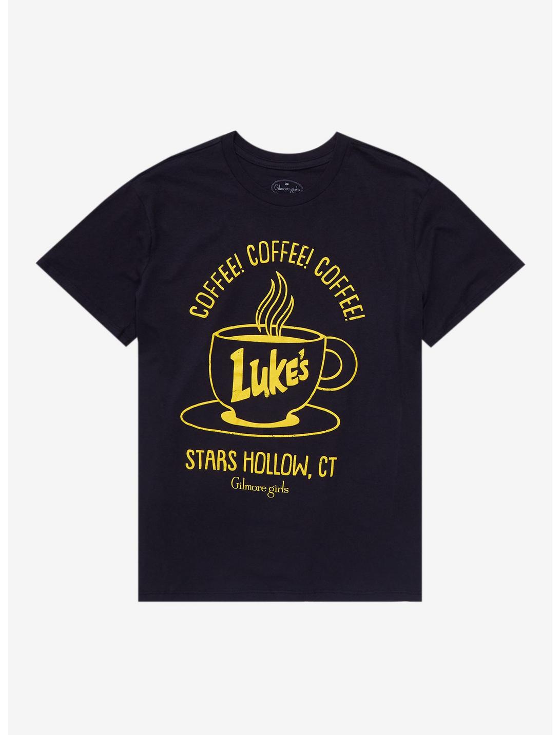 Gilmore Girls Luke's Diner Coffee Boyfriend Fit Girls T-Shirt, BEIGE, hi-res