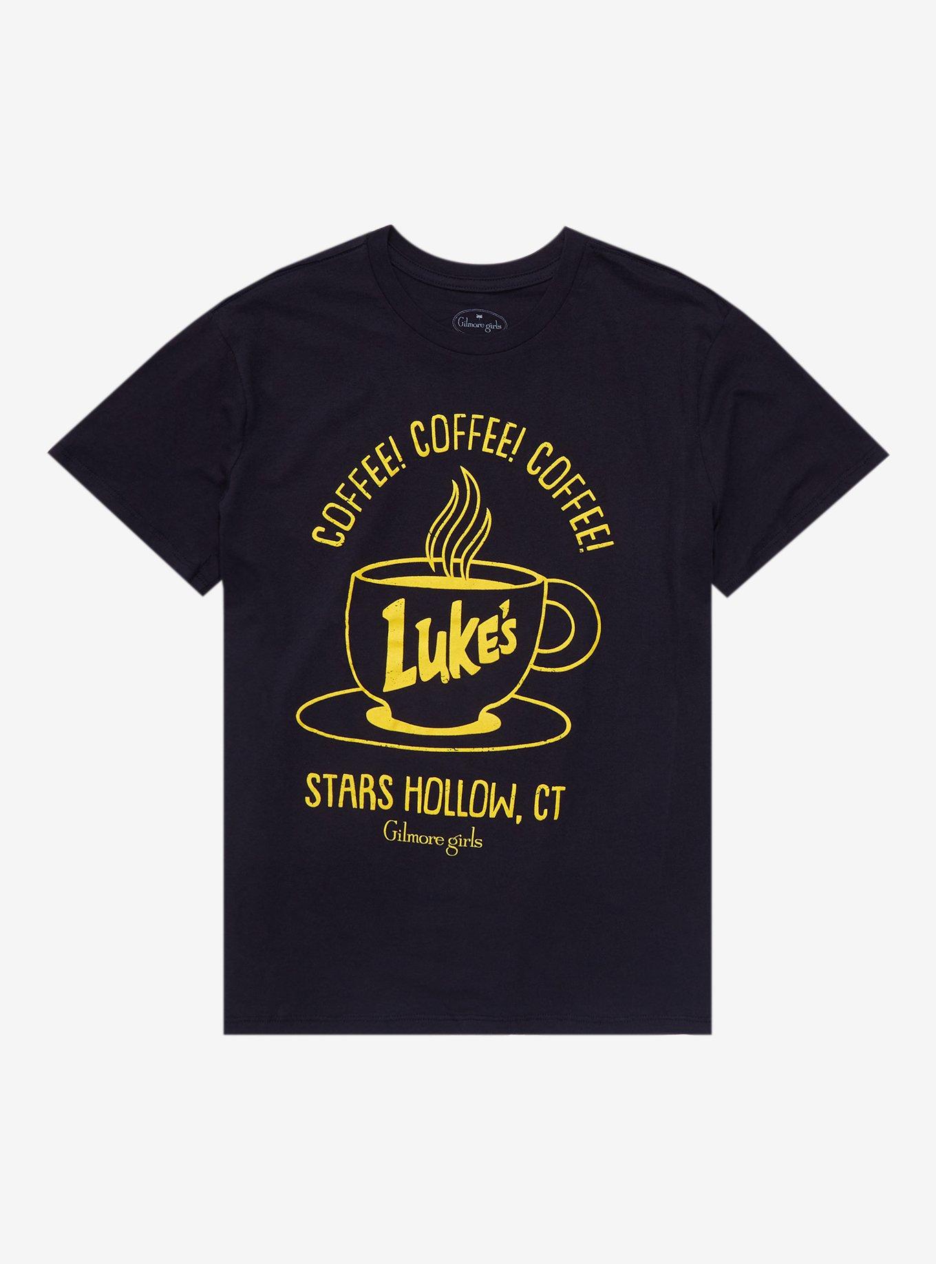 Gilmore Girls Luke's Diner Coffee Boyfriend Fit Girls T-Shirt, BEIGE, hi-res