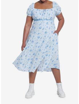 Plus Size Disney Peter Pan Wendy Floral Midi Dress Plus Size, , hi-res