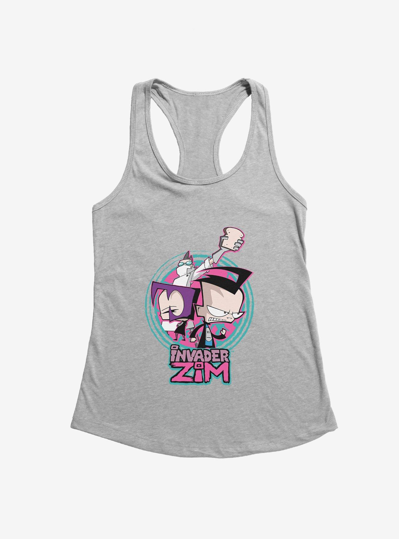 Invader Zim Gaz, Dib & Professor Membrane Girls Tank, HEATHER, hi-res