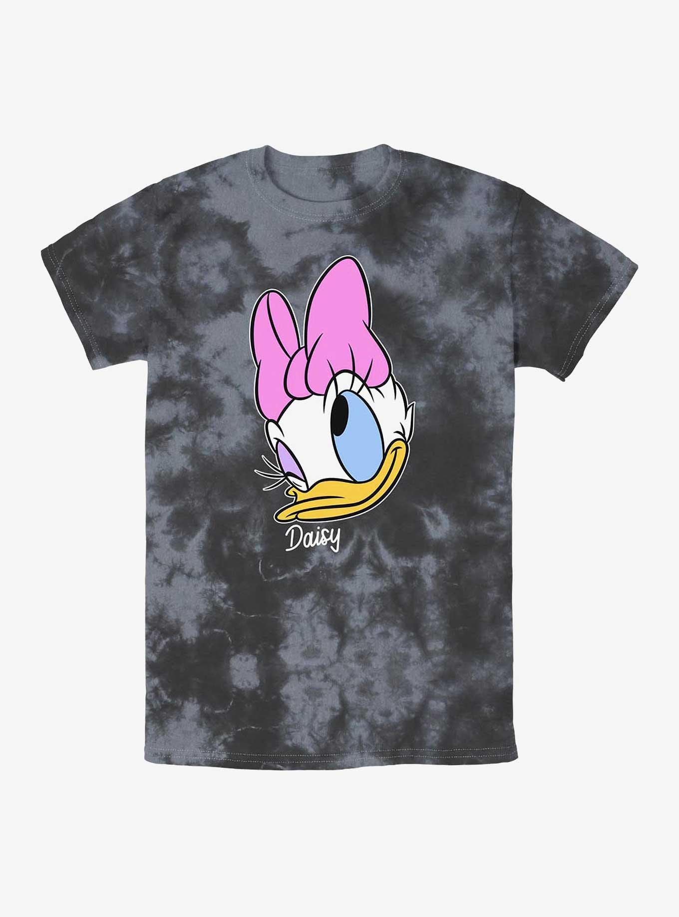 Disney Daisy Duck Big Face Tie-Dye T-Shirt, BLKCHAR, hi-res