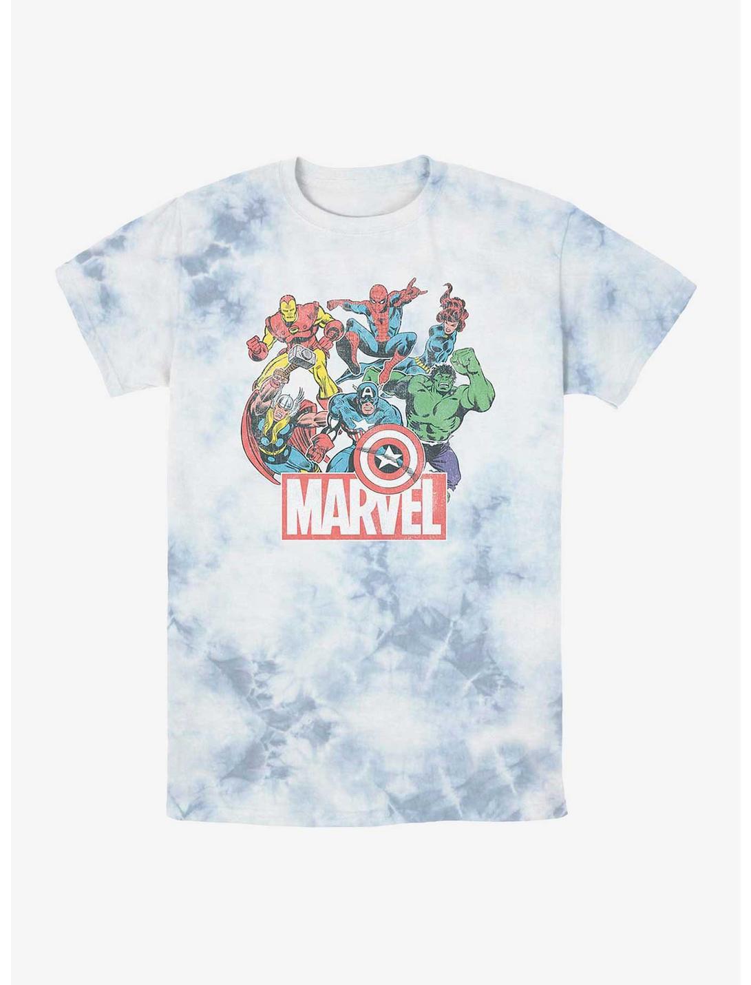 Marvel Avengers Heroes Of Today Tie-Dye T-Shirt, WHITEBLUE, hi-res