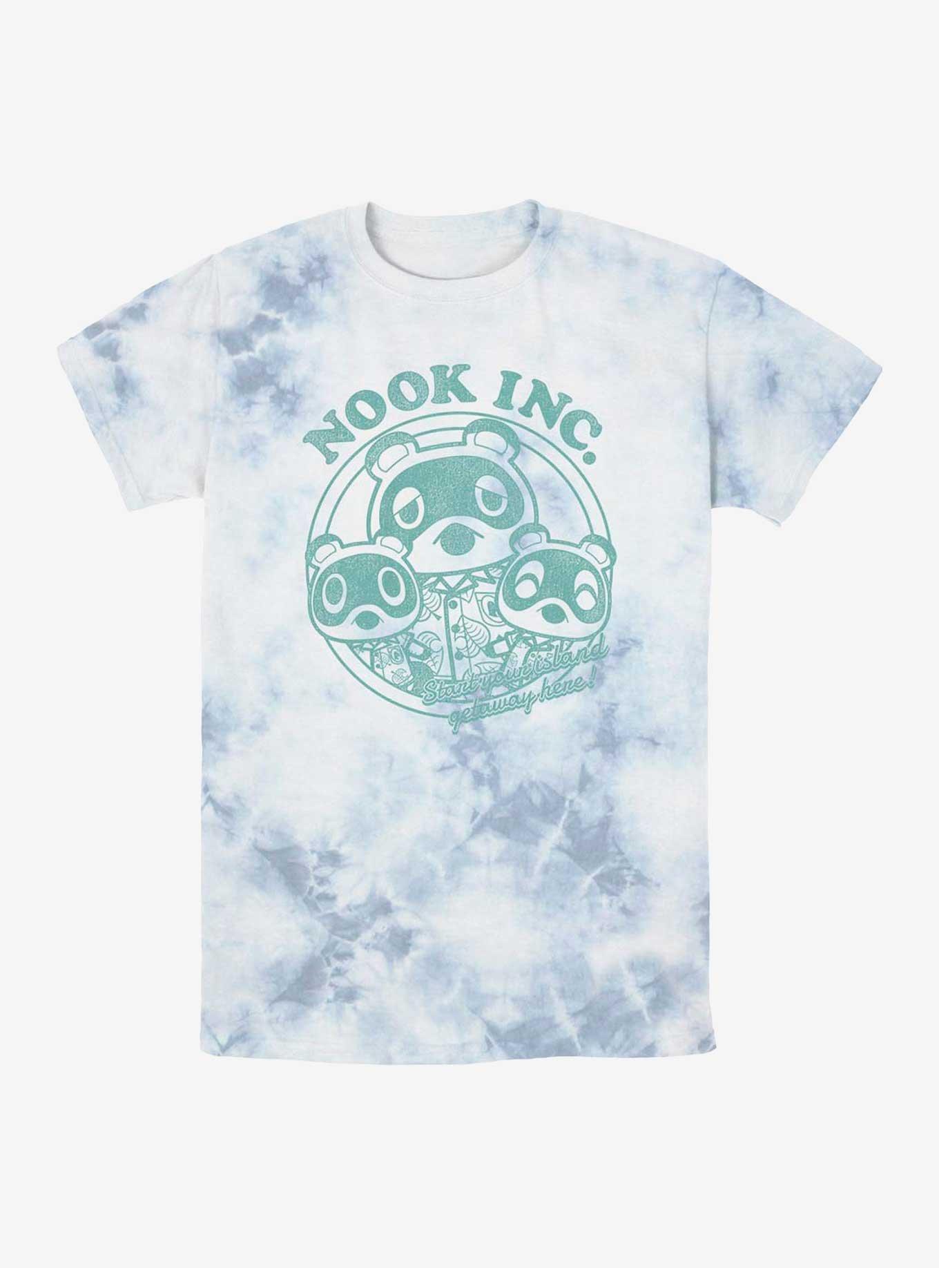 Nintendo Animal Crossing Nook Inc. Island Getaway Tie-Dye T-Shirt, WHITEBLUE, hi-res