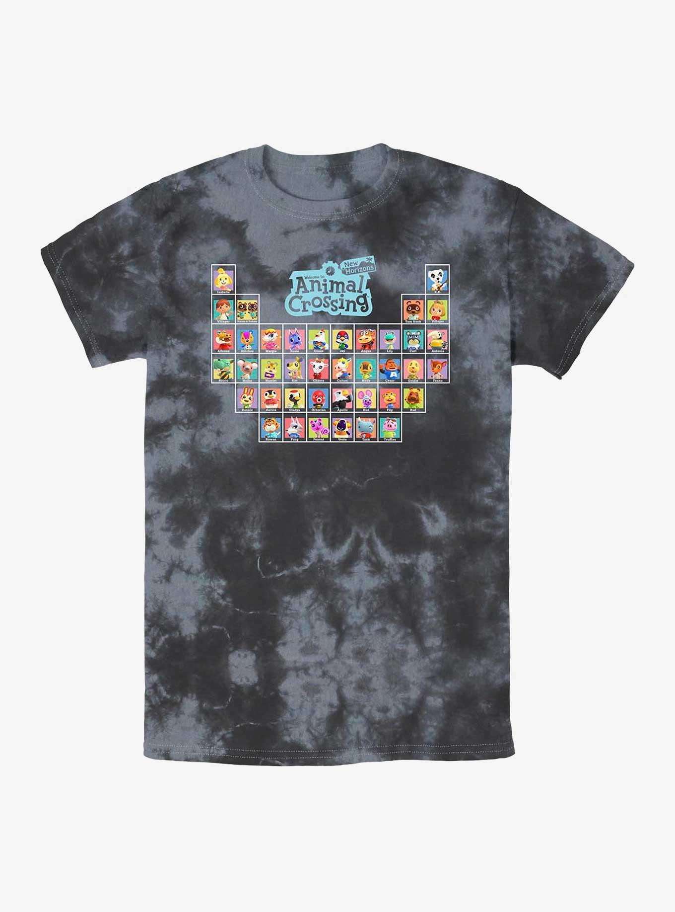 Nintendo Animal Crossing: New Horizon Periodic Table Tie-Dye T-Shirt, , hi-res