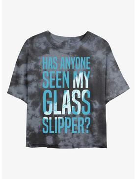 Disney Cinderella Missing Slipper Womens Tie-Dye Crop T-Shirt, , hi-res