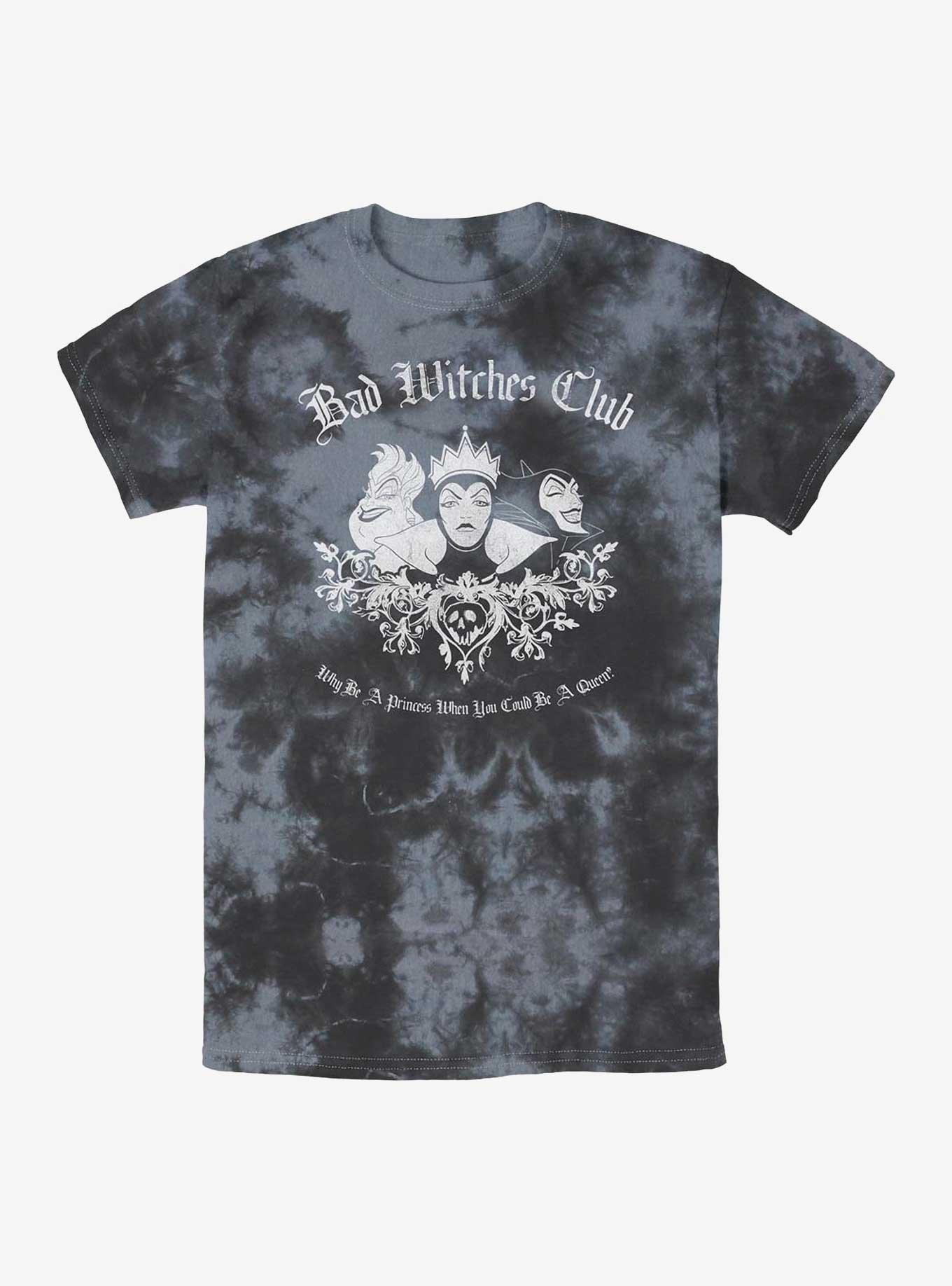 Disney Villains Bad Witch Club Tie-Dye T-Shirt, BLKCHAR, hi-res