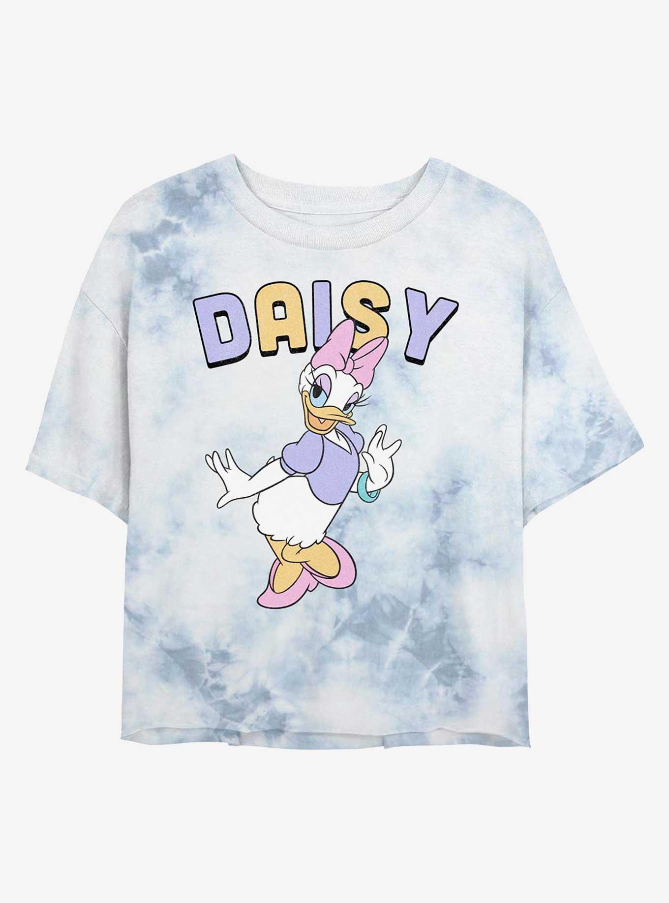 Disney Daisy Duck Classic Womens Tie-Dye Crop T-Shirt, , hi-res