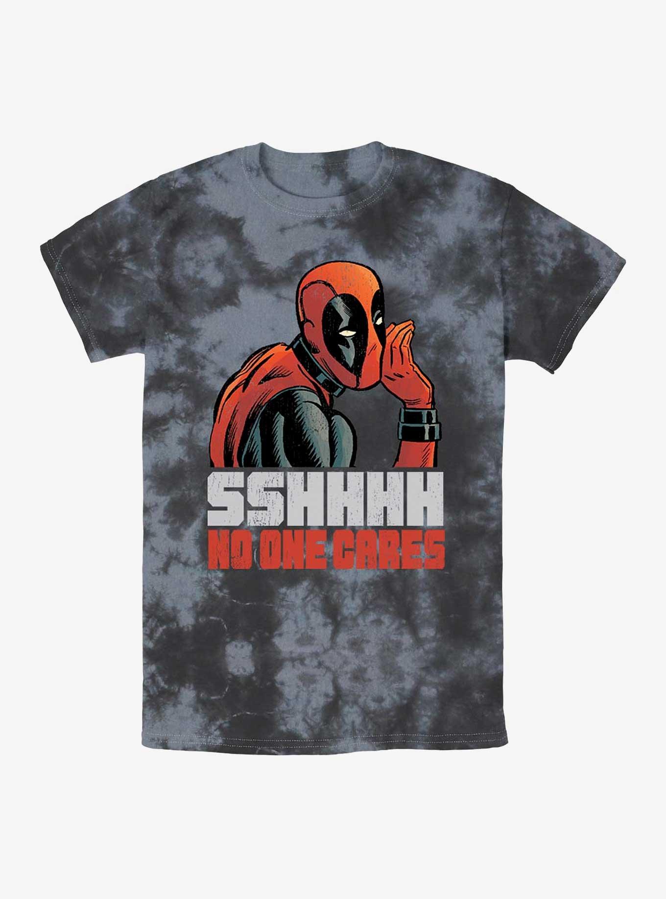 Marvel Deadpool No One Cares Tie-Dye T-Shirt, , hi-res