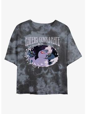 Plus Size Disney The Little Mermaid Ursula Haters Womens Tie-Dye Crop T-Shirt, , hi-res