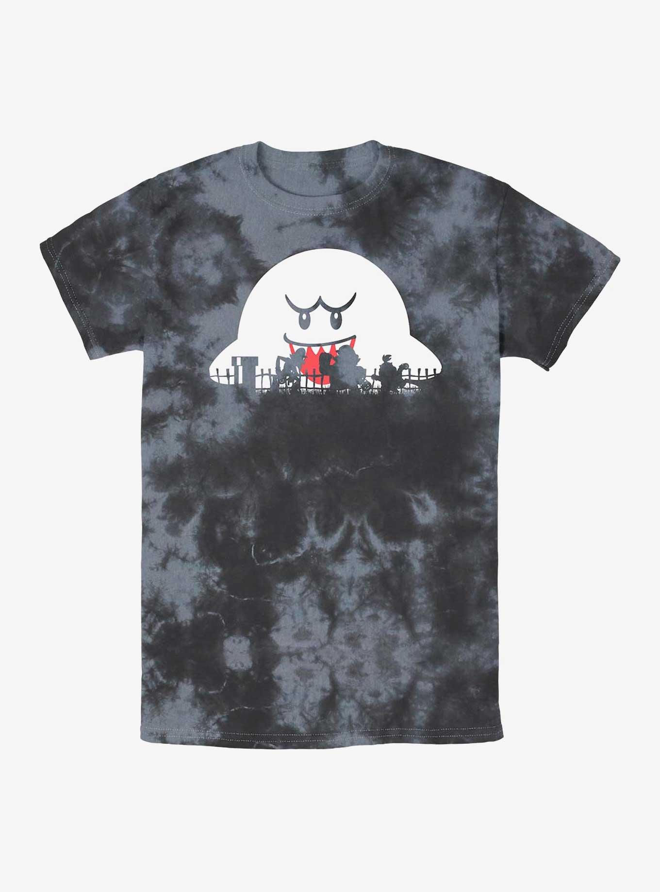 Nintendo Mario Halloween Silhouttes Tie-Dye T-Shirt, , hi-res