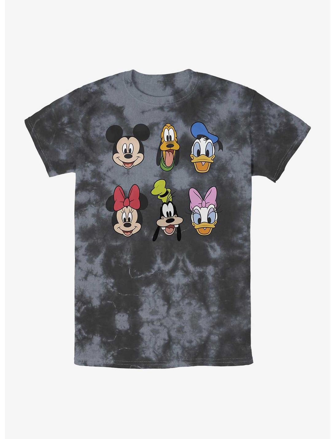 Disney Mickey Mouse And Friends Faces Tie-Dye T-Shirt, BLKCHAR, hi-res