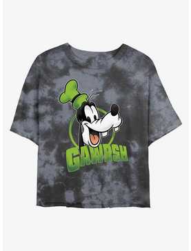 Disney Goofy Gawrsh Womens Tie-Dye Crop T-Shirt, , hi-res