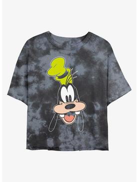 Plus Size Disney Goofy Big Face Womens Tie-Dye Crop T-Shirt, , hi-res