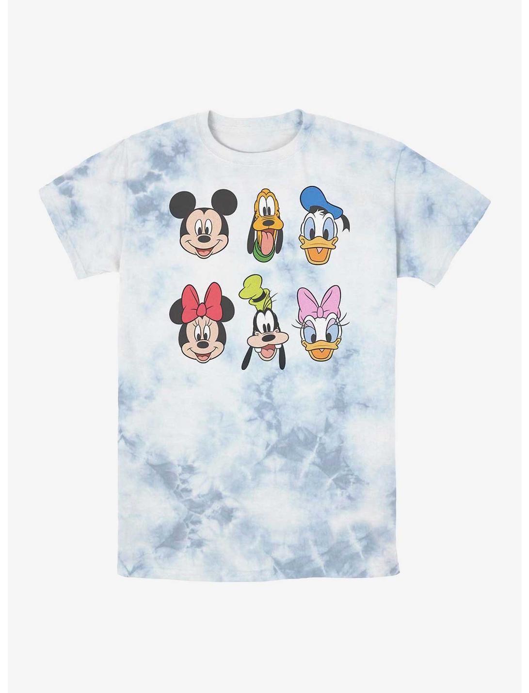 Disney Mickey Mouse And Friends Faces Tie-Dye T-Shirt, WHITEBLUE, hi-res