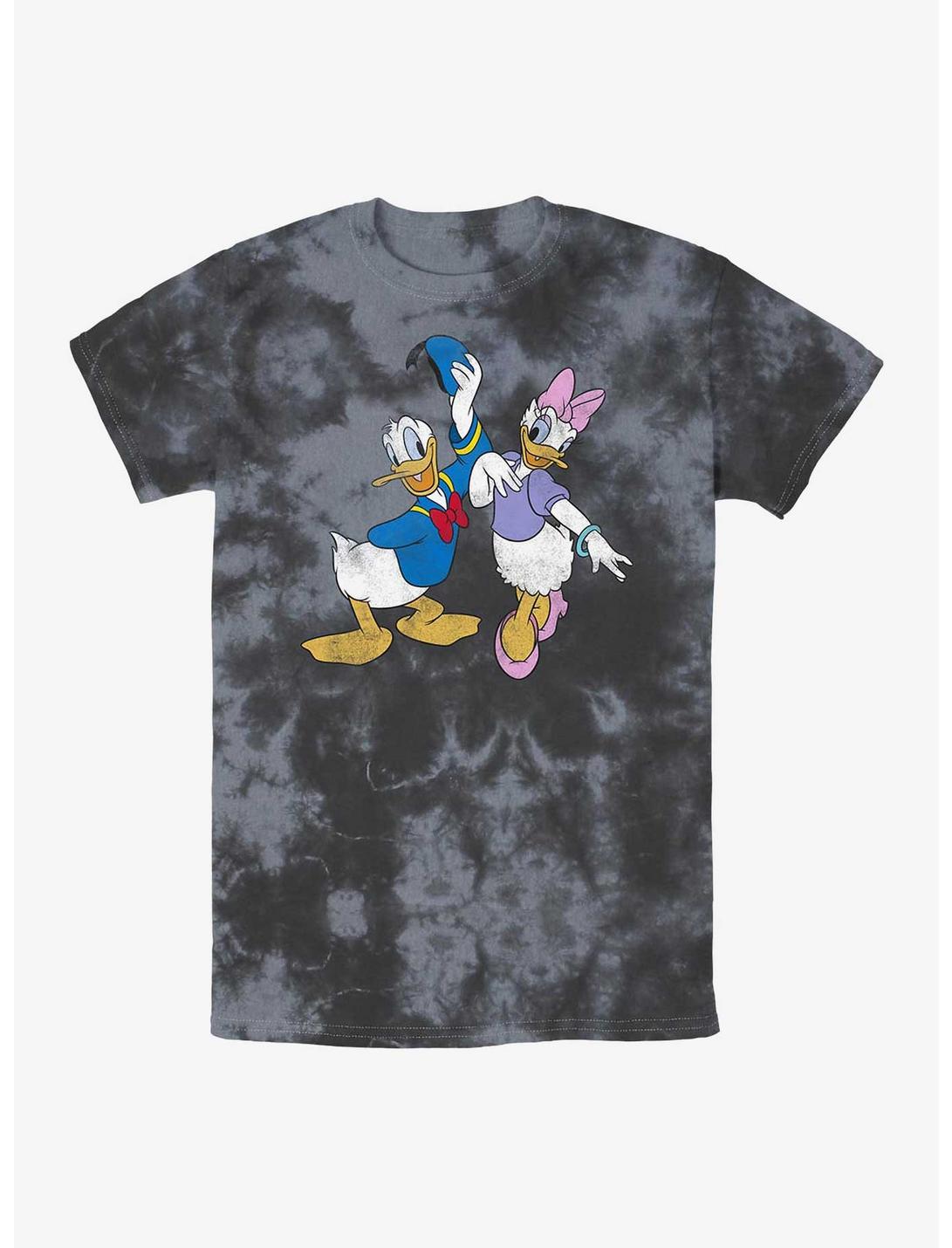 Disney Donald Duck And Daisy Tie-Dye T-Shirt, BLKCHAR, hi-res