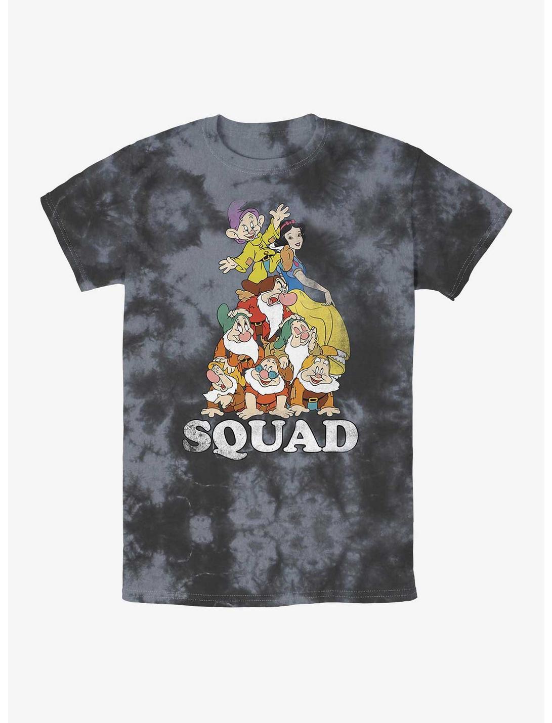 Disney Snow White And The Seven Dwarfs Squad Tie-Dye T-Shirt, BLKCHAR, hi-res