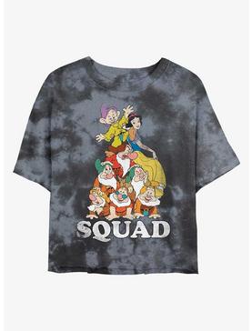 Plus Size Disney Snow White And The Seven Dwarfs Squad Womens Tie-Dye Crop T-Shirt, , hi-res