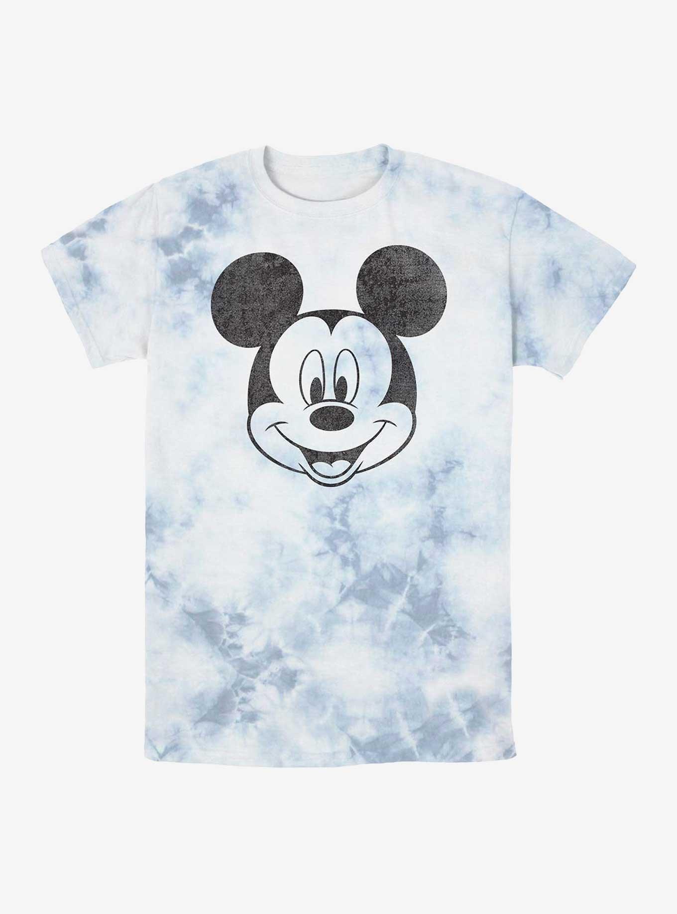 Disney Mickey Mouse Face Tie-Dye T-Shirt, WHITEBLUE, hi-res