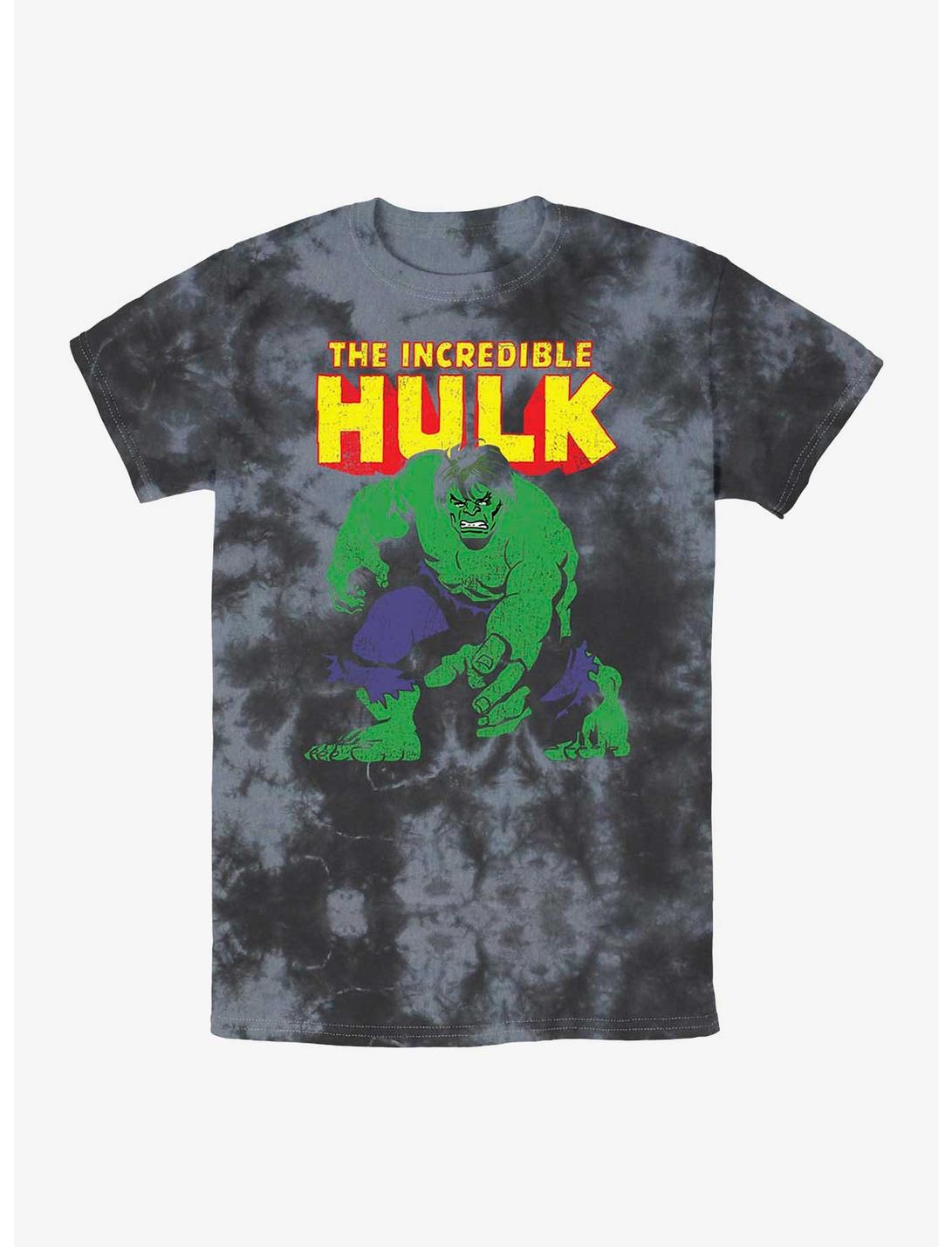 Marvel Incredible Hulk Big Time Tie-Dye T-Shirt, BLKCHAR, hi-res