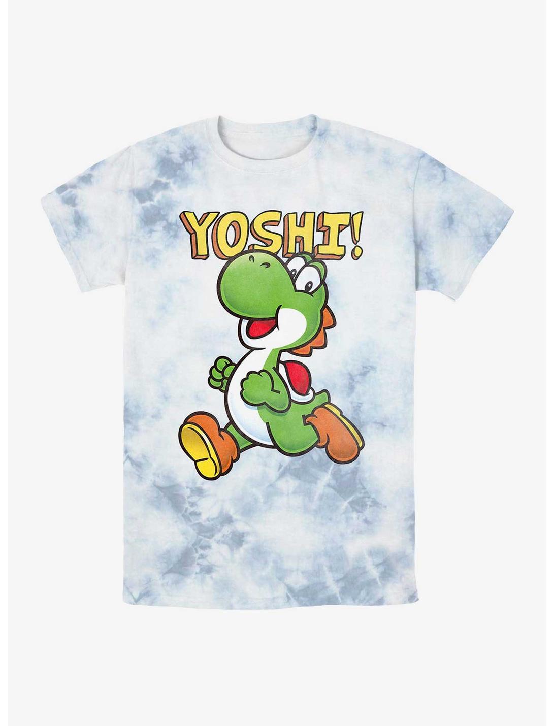 Nintendo Super Mario Bros. Yoshi Tie-Dye T-Shirt, WHITEBLUE, hi-res