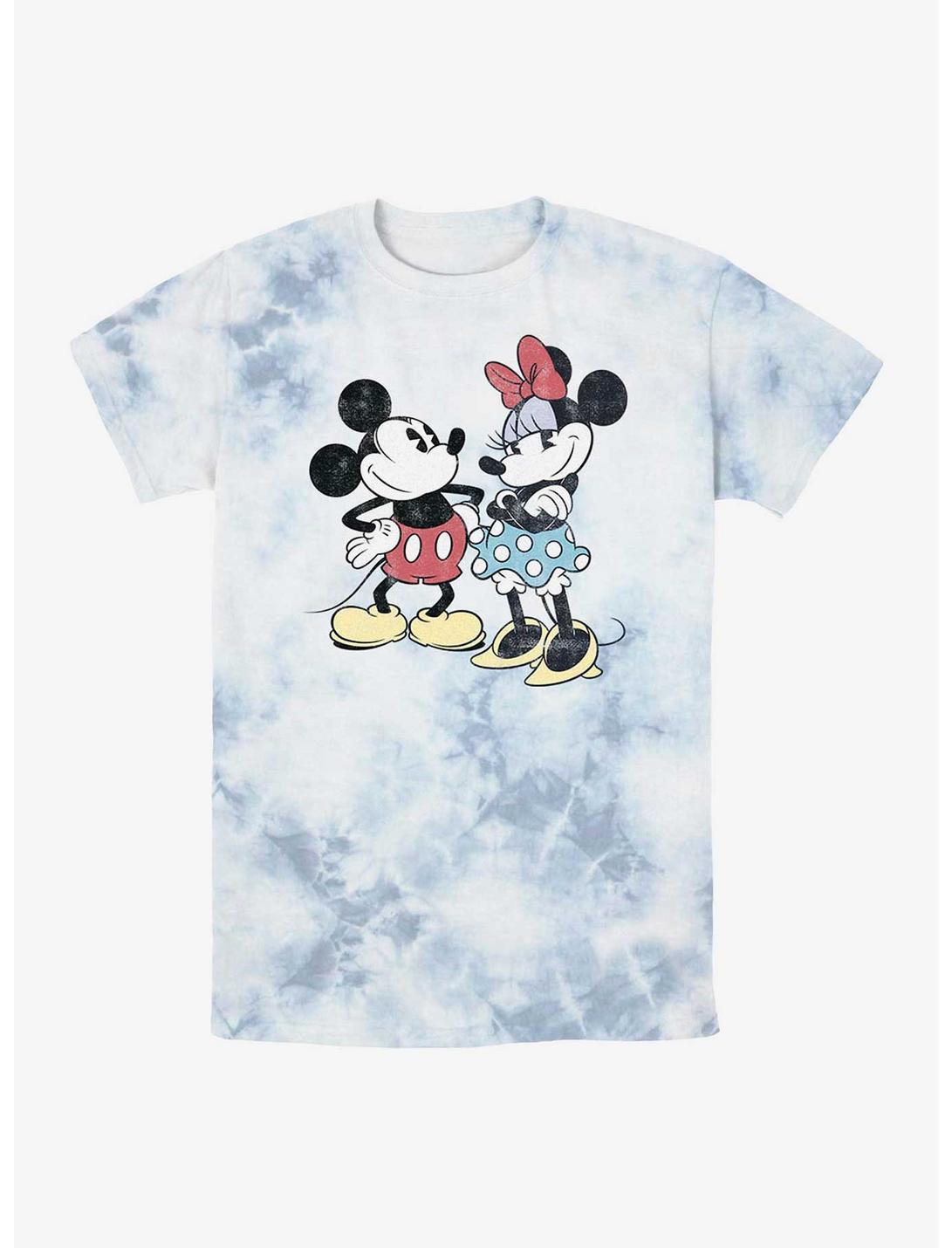 Disney Mickey Mouse And Minnie Retro Tie-Dye T-Shirt, WHITEBLUE, hi-res