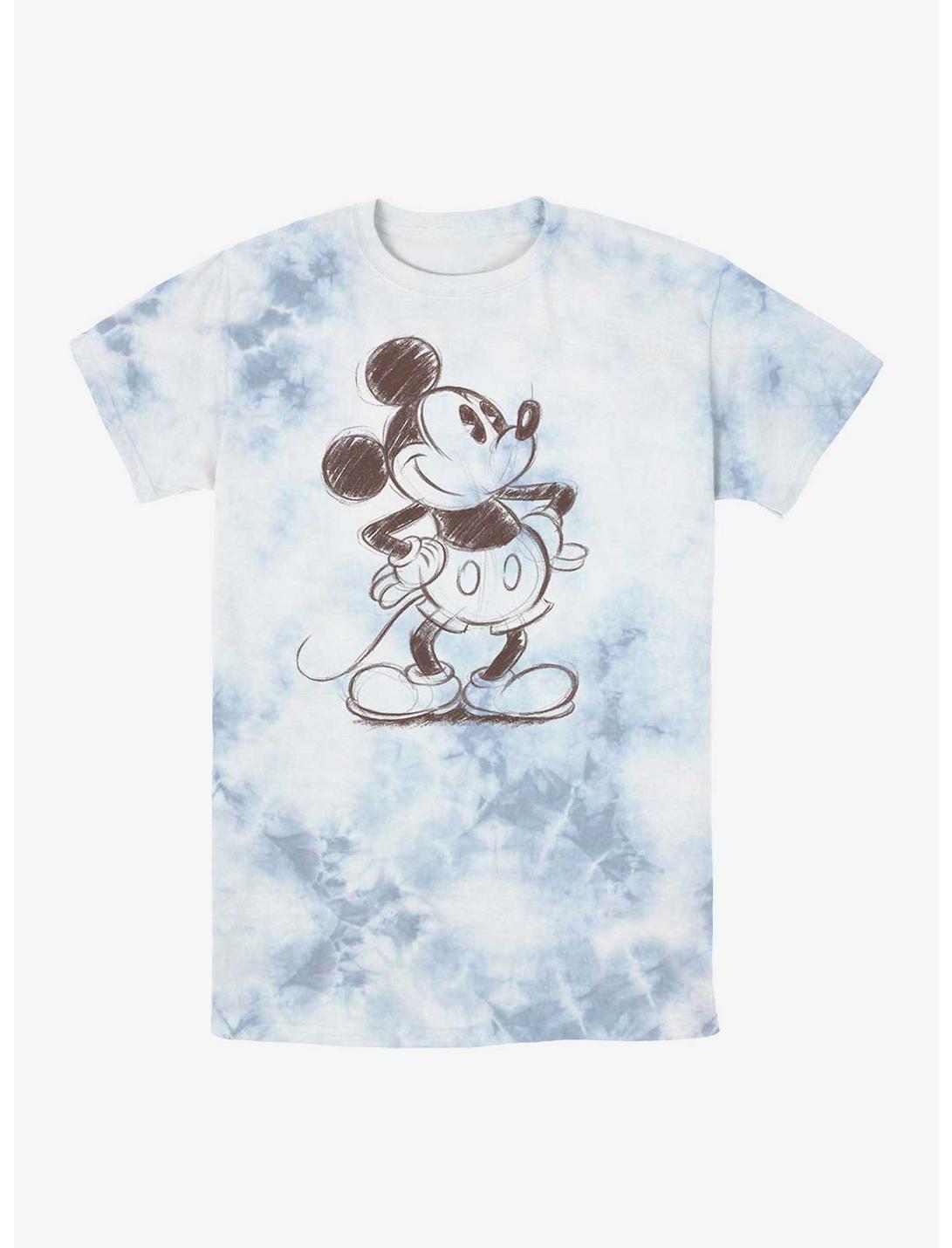 Disney Mickey Mouse Sketch Tie-Dye T-Shirt, WHITEBLUE, hi-res