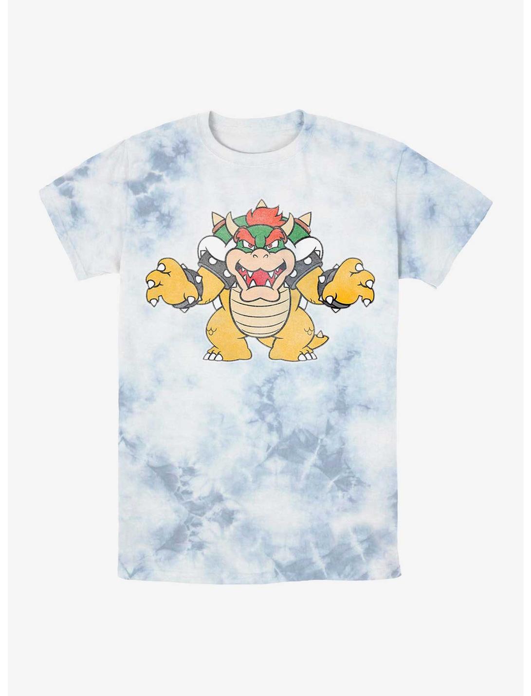 Nintendo Super Mario Bros. Bowser Tie-Dye T-Shirt, WHITEBLUE, hi-res