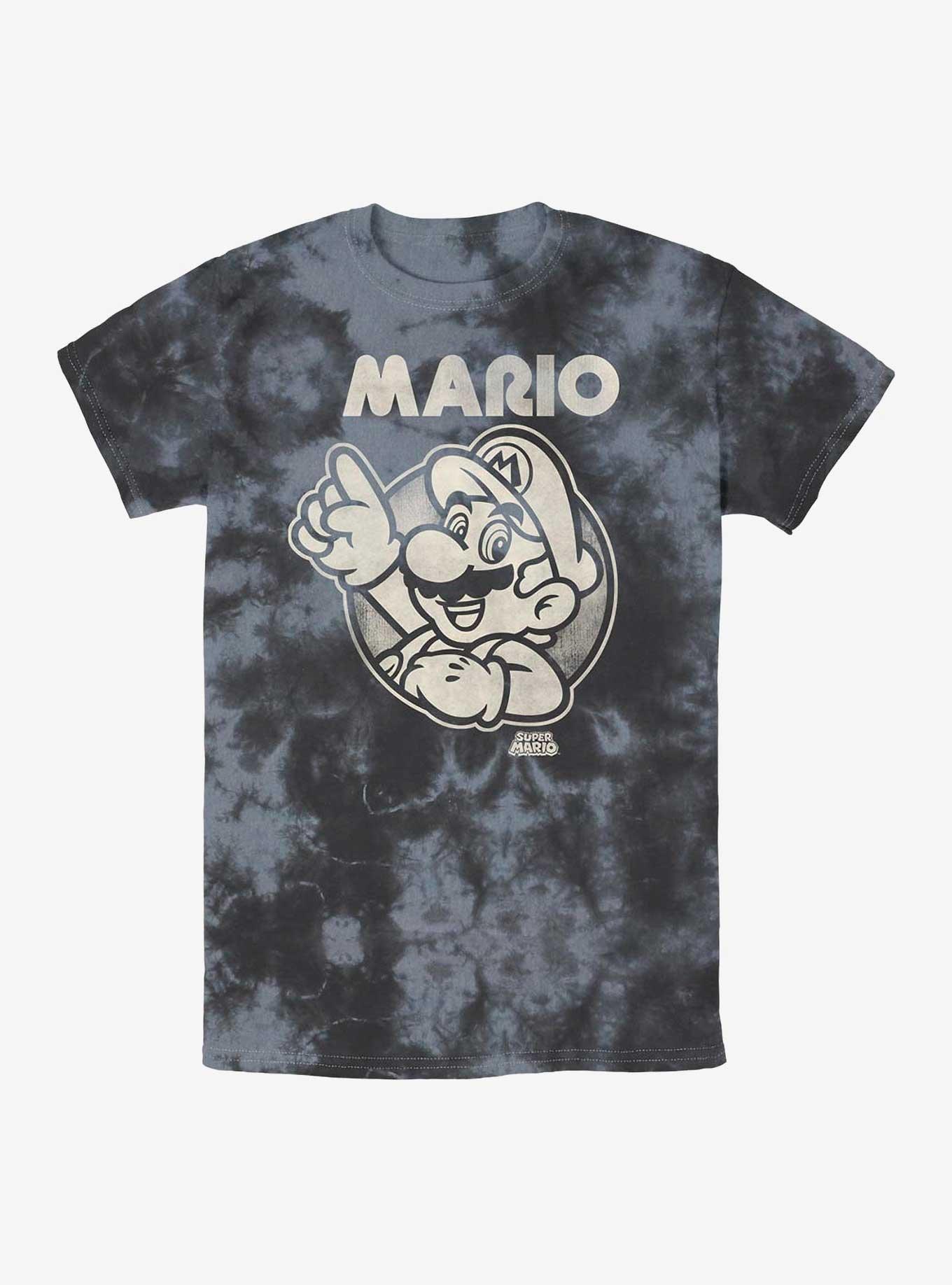 Nintendo Super Mario Bros. Mario Tie-Dye T-Shirt, BLKCHAR, hi-res