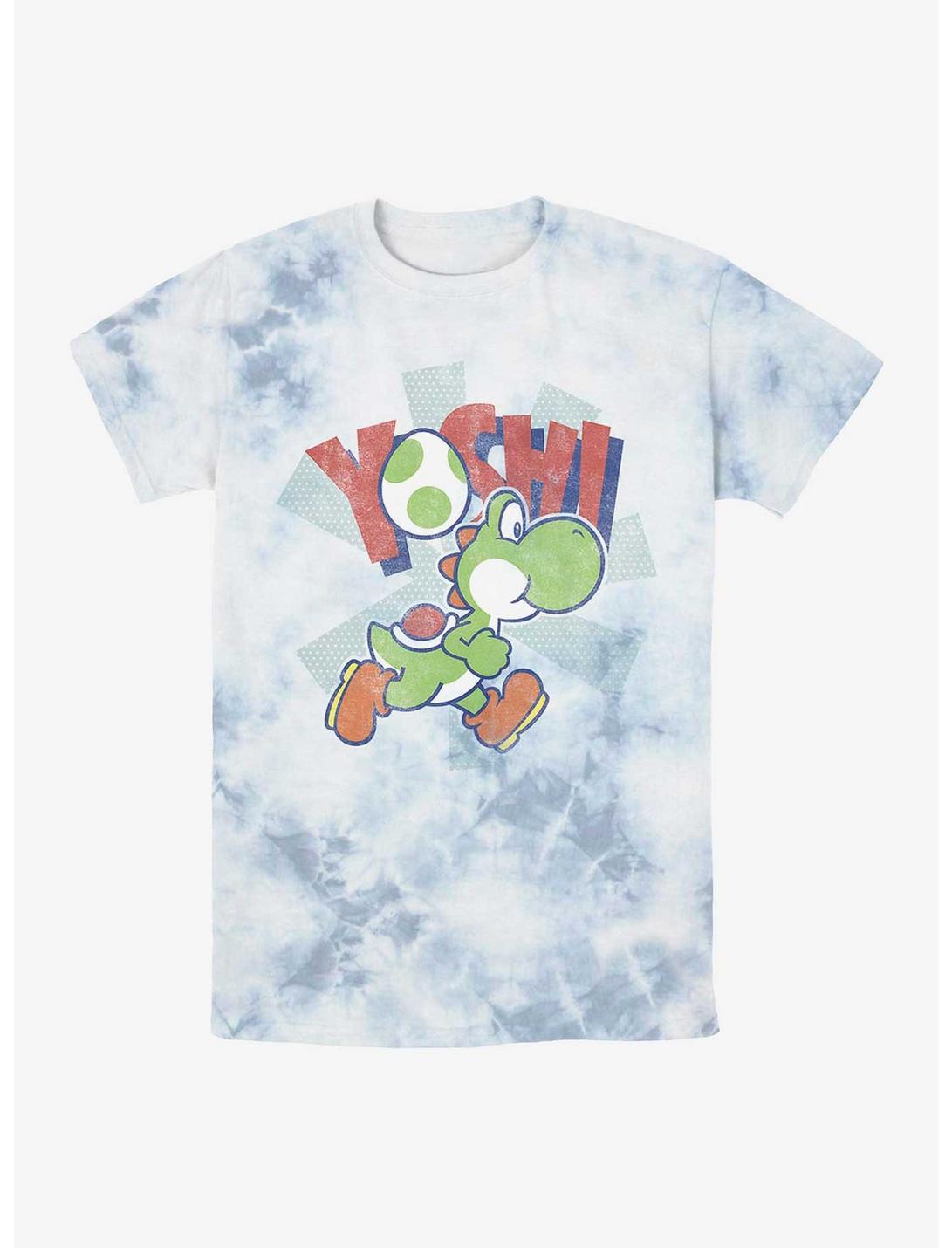 Nintendo Super Mario Bros. Yoshi Egg Tie-Dye T-Shirt, WHITEBLUE, hi-res