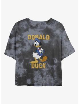 Disney Donald Duck Angry Womens Tie-Dye Crop T-Shirt, , hi-res