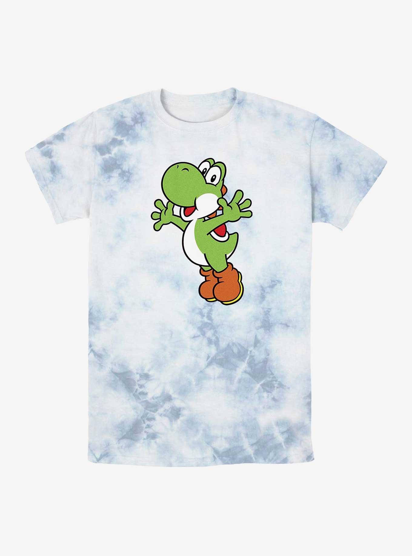 Nintendo Super Mario Bros. Yoshi Jump Tie-Dye T-Shirt, , hi-res