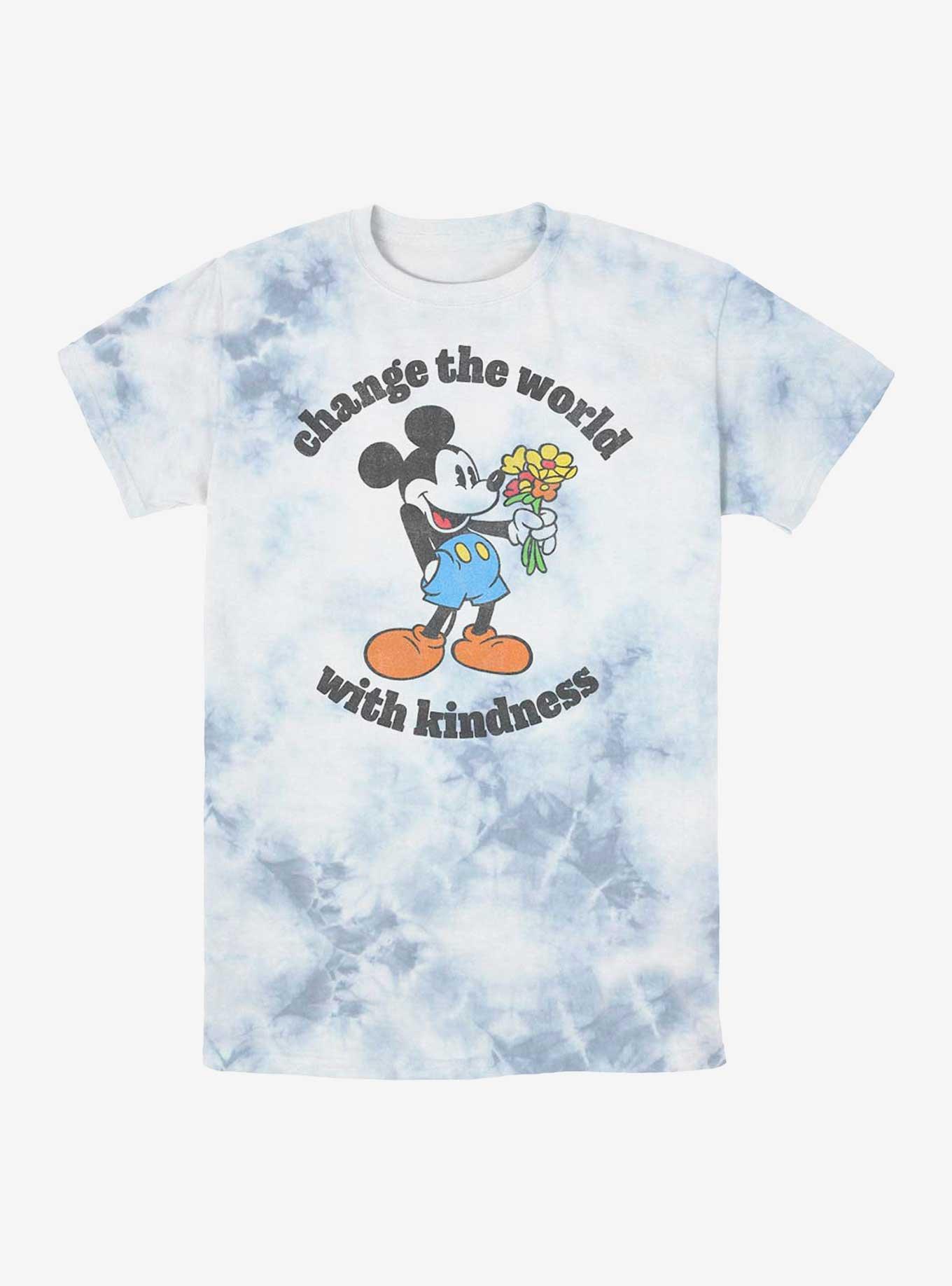 Disney Mickey Mouse Kindness Tie-Dye T-Shirt, WHITEBLUE, hi-res