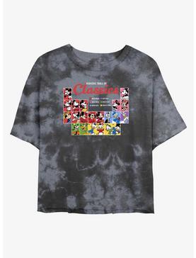 Disney Mickey Mouse Classic Periodic Table Womens Tie-Dye Crop T-Shirt, , hi-res
