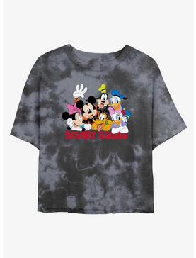 Disney Mickey Mouse Disney Squad Womens Tie-Dye Crop T-Shirt, , hi-res