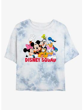 Disney Mickey Mouse Disney Squad Womens Tie-Dye Crop T-Shirt, , hi-res