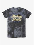Disney Mickey Mouse Name Script Tie-Dye T-Shirt, BLKCHAR, hi-res