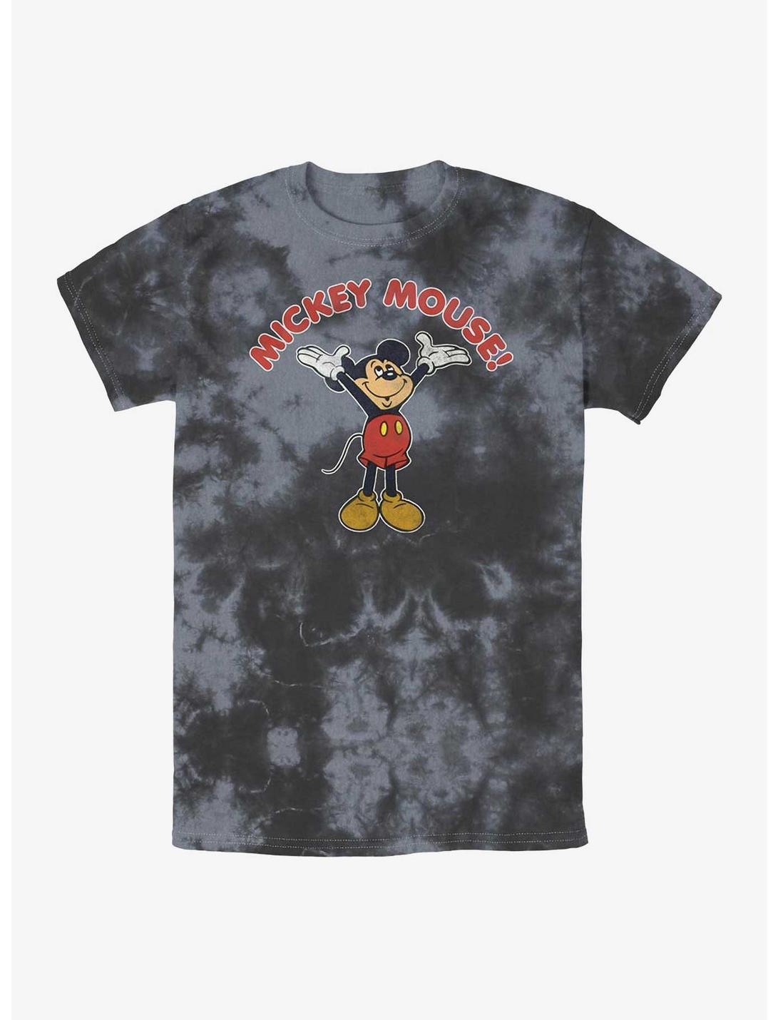 Disney Mickey Mouse Retro Tie-Dye T-Shirt, BLKCHAR, hi-res